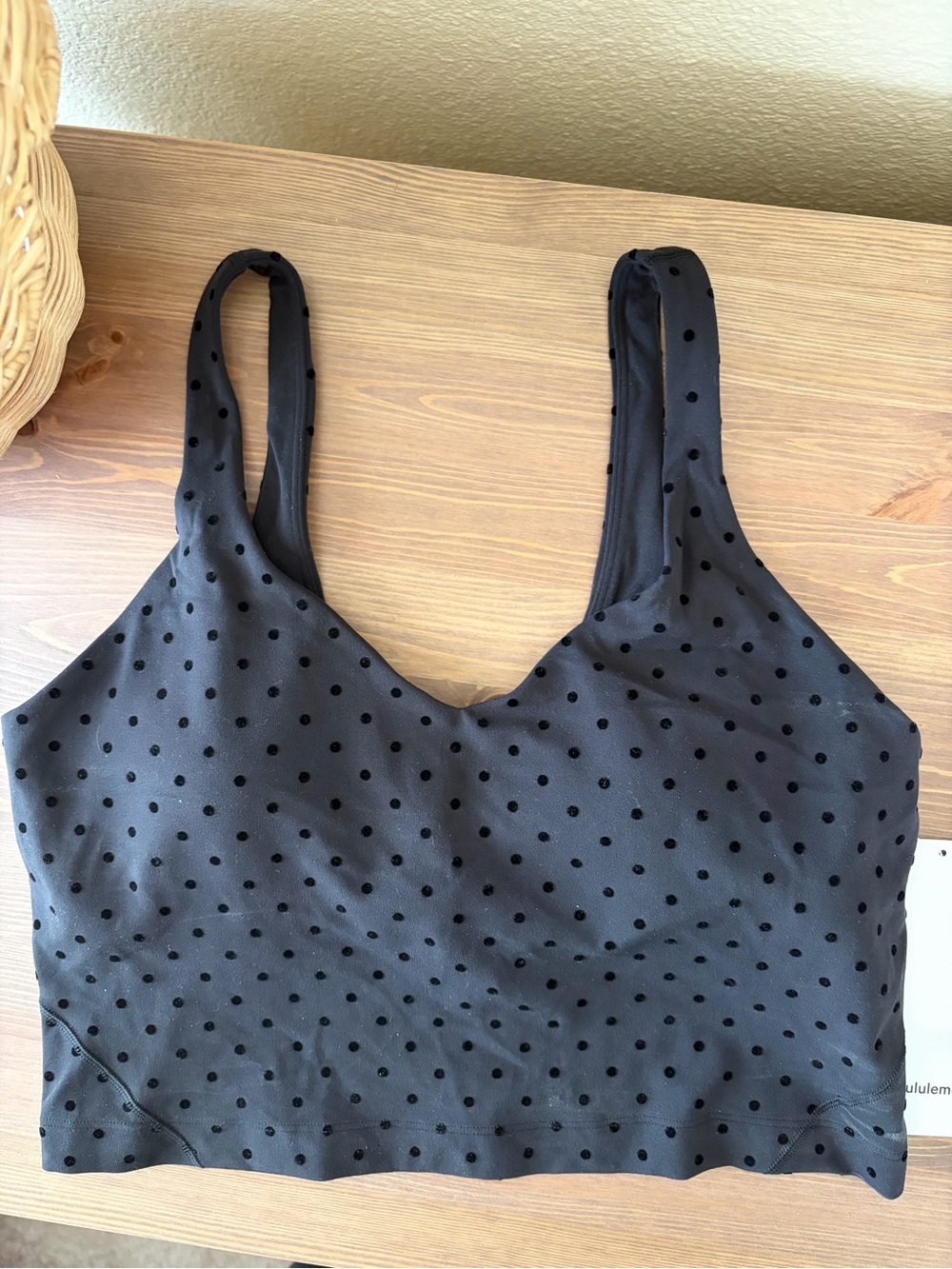lululemon athletica Align Tank *Black Polka Dot Flocked* size 10 *NWT*